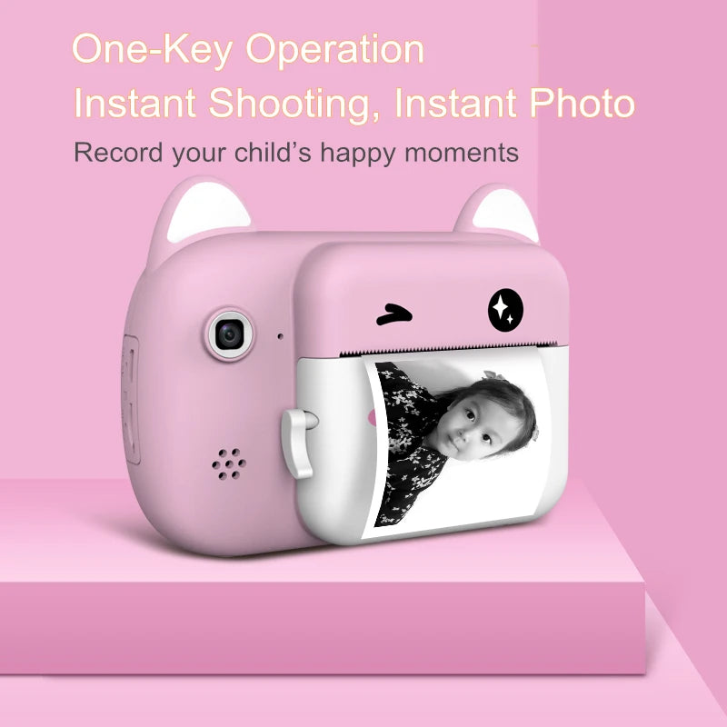Best 2024 A7A Instant Printing Children Printer Screening Usb Thermal Camera Module with 32g Card for Kids