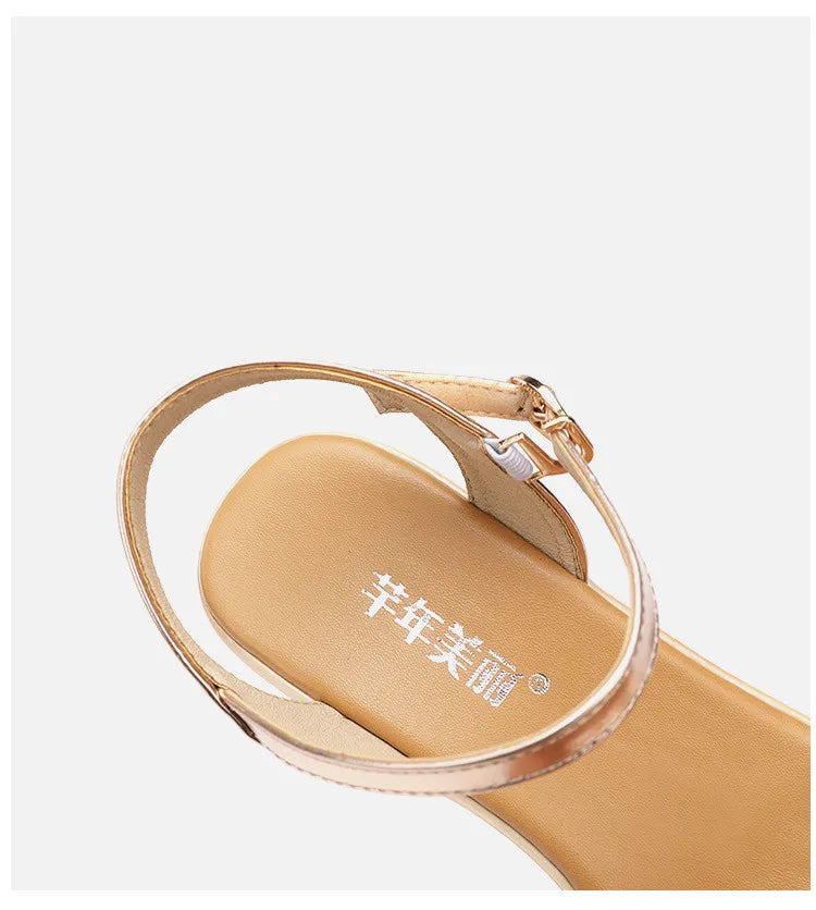 Small Size 32-43 Bling Silver Gold Wedding Shoes Women High Heels Summer 2024 Elegant Platform Sandals Wedges for Office Party