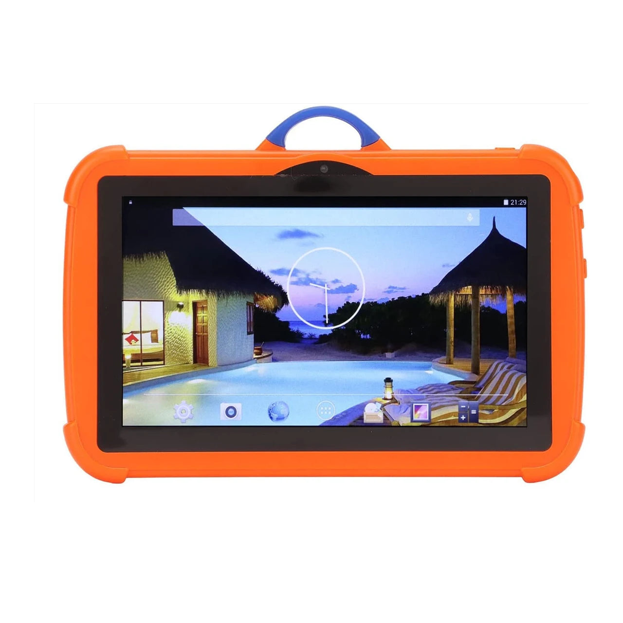 2025 Kids Tablet 7 Inch IPS HD Screen Quad Core Processor 4GB RAM 64GB ROM Toddler Tablet with Protective Case Kids Tablet