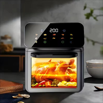 Professional 15L Electric Mechanical Toaster Oven Air Fryer Household Use Plastic Housing Low Fat Healthy Cake Baking