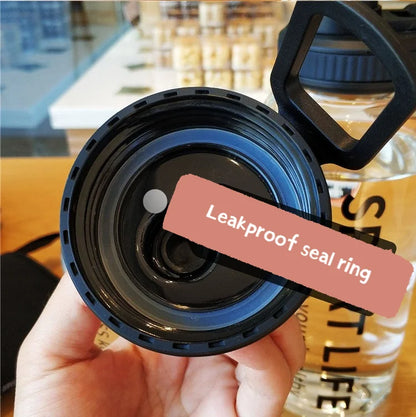 Portable Creative 700ML 1000ML Big Glass Bottle Container For Drinks Beverage With Tea Infuser Filter Girl Men Leakproof Cup