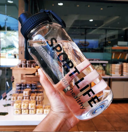 Portable Creative 700ML 1000ML Big Glass Bottle Container For Drinks Beverage With Tea Infuser Filter Girl Men Leakproof Cup