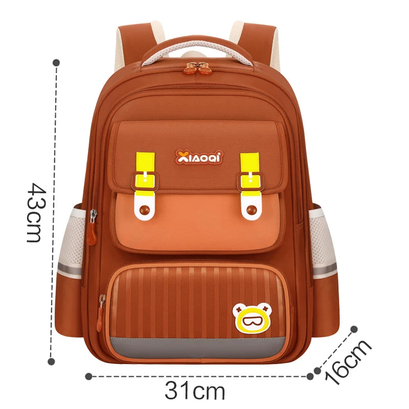 Fashion British Style School Bag Students 2-6 Years Old ridge protection Easy Storage Anti Water Backpack