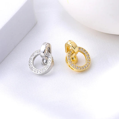 JUYA DIY Handmade Jewelry Findings Cubic Zirconia Fastener Clasps Connectors Accessories For Fashion DIY Jewelry Making Supplies