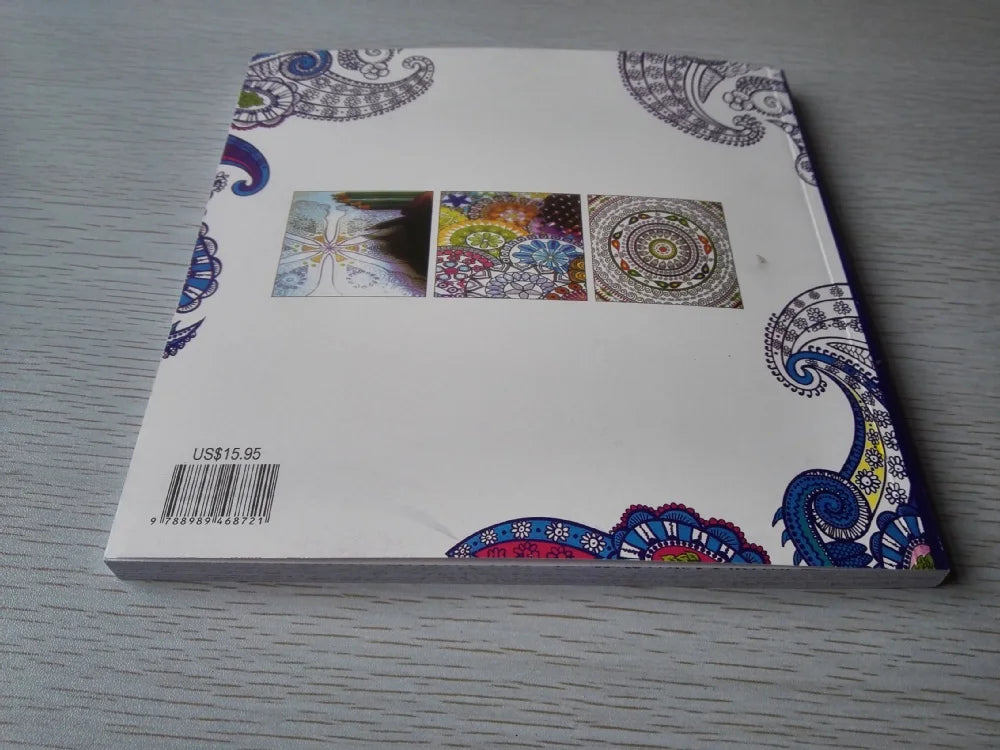 128 Pages Zen Mandalas Coloring Book For Adults Children Relieve Stress Kill Time Secret Garden Book with 12 Color Pencils