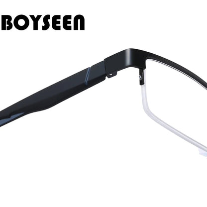 High Quality Men Titanium Alloy Eyeglasses Non Spherical 12 Layer Coated Lenses Reading Glasses+1.0 +1.5 +2.0 +2.5 +3.0 +3.5+4.0