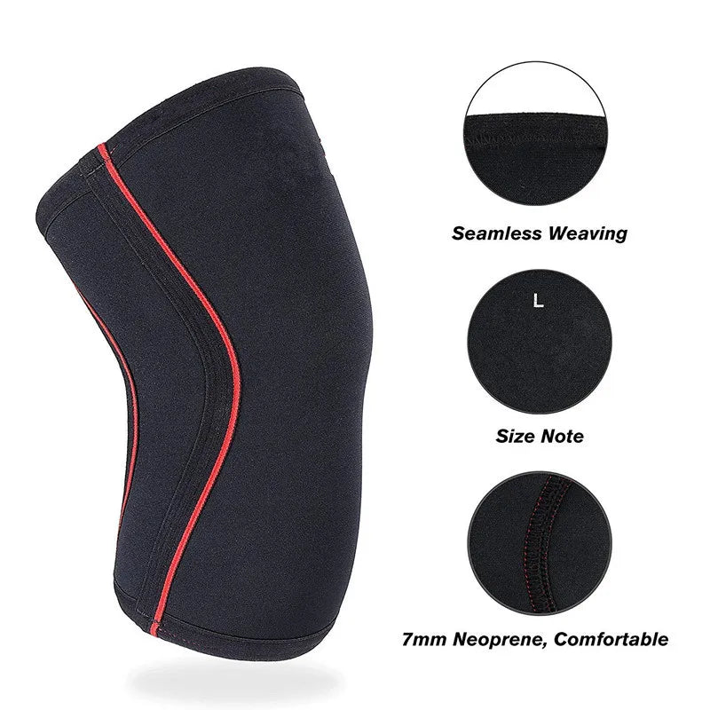 Knee Support for Exercise and Running, Pain Management, Arthritis Pain, Weightlifting Squat, Fitness, 1 Pair