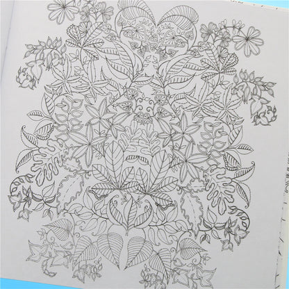 24 Pages Secret Garden English Edition Coloring Book for Children Adult Relieve Stress Kill Time Painting Drawing Book