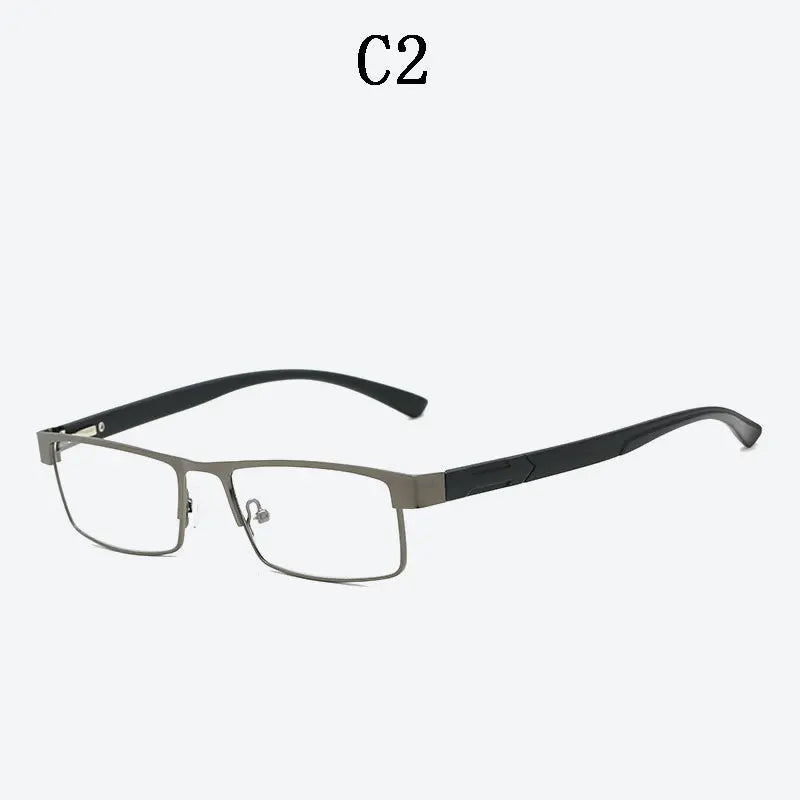 BOYSEEN Men Titanium alloy Reading Glasses Non spherical 12 Layer Coated lenses Retro Business Hyperopia Prescription Eyeglasses
