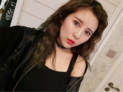 Chocker Gothic Punk Style Black Fake Leather Choker Necklaces Women Crew Neck Necklace Female Party Jewelry Party Gifts Trinkets