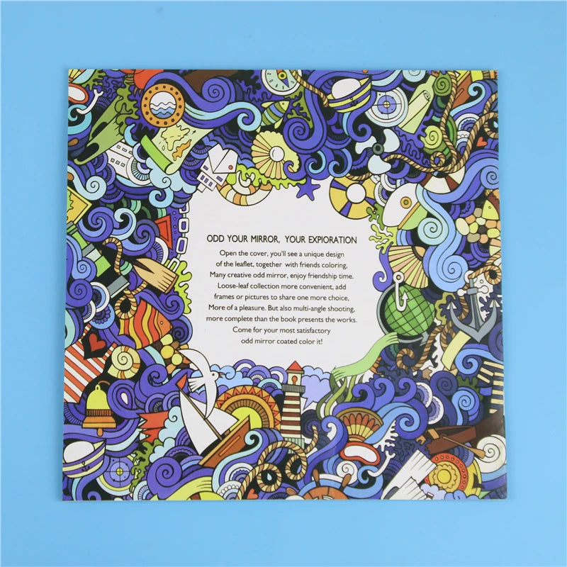 1 Pc 24 Pages Mandalas Flower Coloring Book for Children Adult Relieve Stress Kill Time Graffiti Painting Drawing Art Book