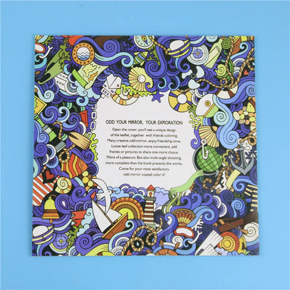 1 Pc 24 Pages Mandalas Flower Coloring Book for Children Adult Relieve Stress Kill Time Graffiti Painting Drawing Art Book