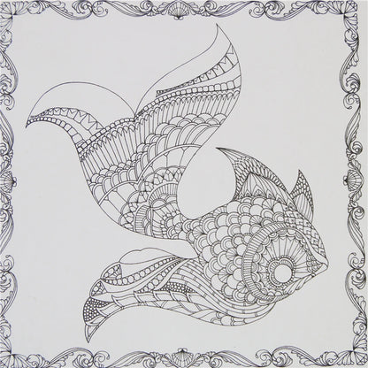 1 Pcs 24 Pages Lost Ocean Inky Adventure Coloring Book For Children Adult Relieve Stress Kill Time Painting Drawing Art Book