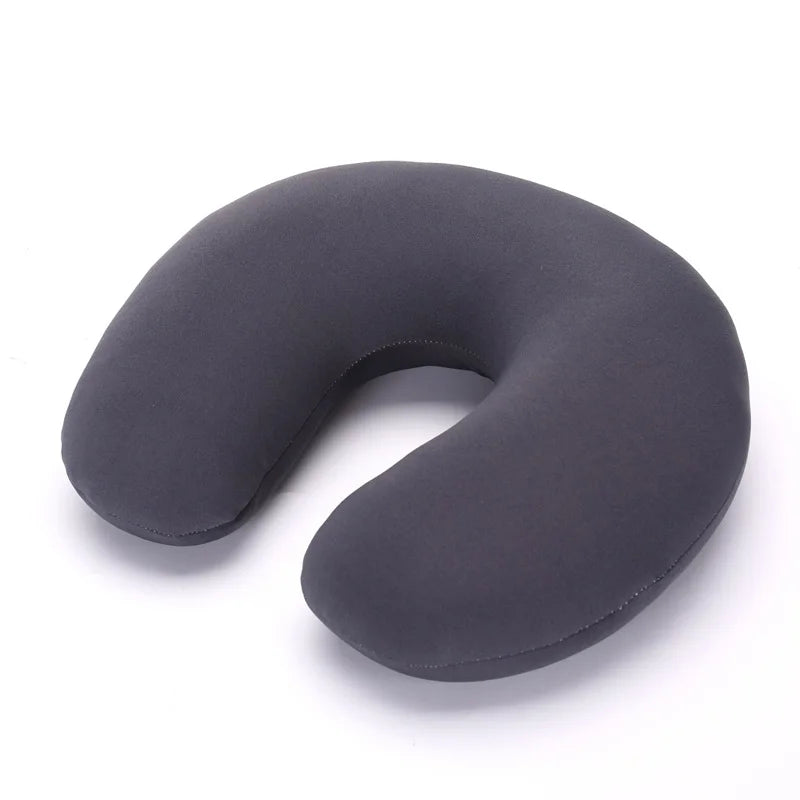 HazyBeauty Soild U Shaped Comfort Microbead Home Travel Car Neck Pillow Cushion Sleep Support Pain Relief Soft Nursing Cushion