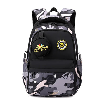 New Fashionable Waterproof Kindergarten Backpack Cute Boy/Girl Design Grade 2 Size Spine Protecting Zipper Closure Polyester