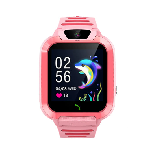 DH11 Kids Smart Watch 4G LTE HD Video Call Real-Time GPS Tracker SOS Button School Mode IP68 Waterproof