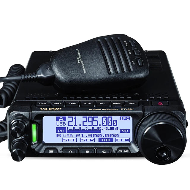YAESU FT-891HF+50Mhz Full Mode Mobile Radio 100w High Power Two-way Radio Walkie Talkie Long Range 100km Mobile Base Station