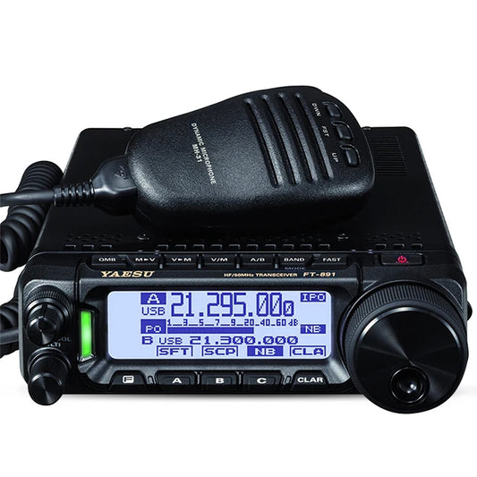 YAESU FT-891HF+50Mhz Full Mode Mobile Radio 100w High Power Two-way Radio Walkie Talkie Long Range 100km Mobile Base Station