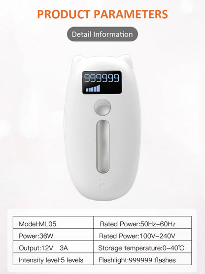 IPL Laser Epilator for Women Home Use Permanent Hair Removal Electric Painless Threading Whole Body Hair Remover Depilatory