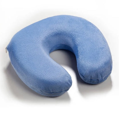 Memory Foam Neck Pillow Resting Head Neck U Shape Soft Travel Pillow For Office Train Rest Airplane 15 Colors Neck Pillows