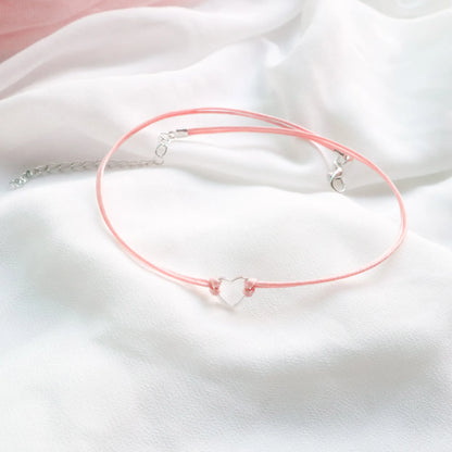 Fashion Women's Choker Necklace Lovely Gothic Pink Lace Pearl Pendant Elastic Short Clavicle Necklace Jewelry Gift For Girls