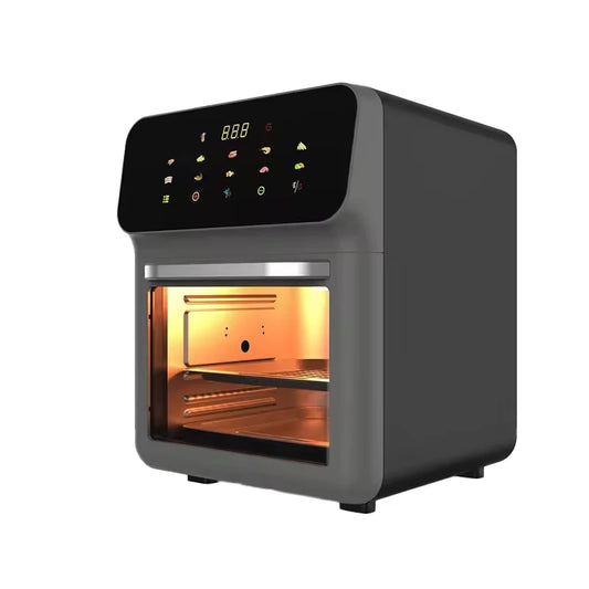 Professional 15L Electric Mechanical Toaster Oven Air Fryer Household Use Plastic Housing Low Fat Healthy Cake Baking