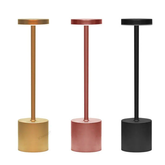 Led Portable Desk Lamps Rechargeable Metal Eye-Protection Night Light Touch Bedside Restaurant Courtyard Atmosphere Table Lamp