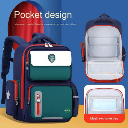 Shaodong's Lightweight Burden-Reducing Kidsren's Backpacks Large Capacity Multi-Flap Pocket Pants Primary School Students Grades