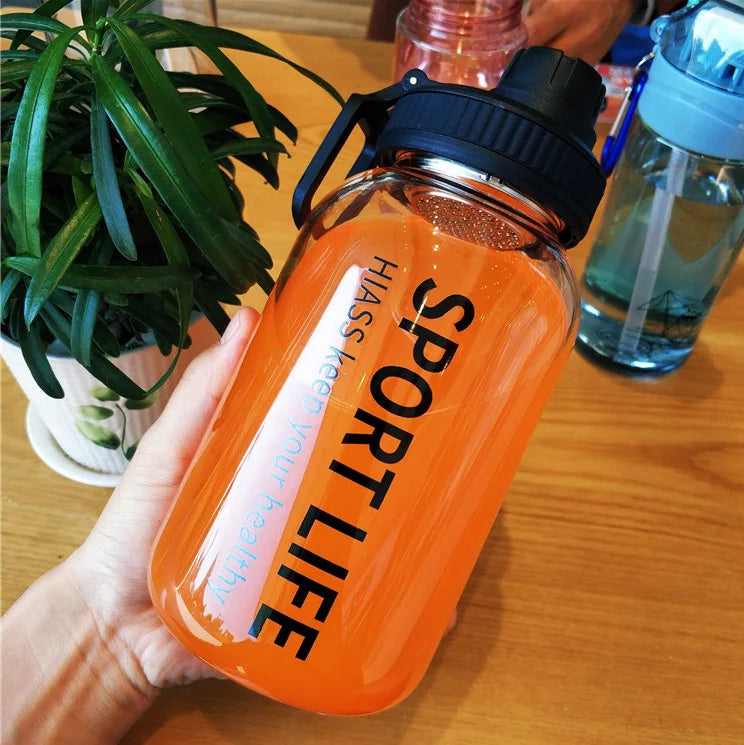Portable Creative 700ML 1000ML Big Glass Bottle Container For Drinks Beverage With Tea Infuser Filter Girl Men Leakproof Cup