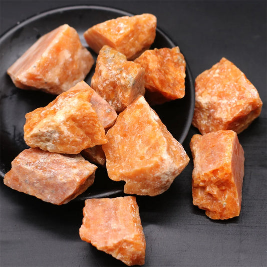 Natural Raw Sunstone Crystal Quartz Irregular Rough Mineral Specimen Reiki Healing Crystals Aroma Stone Collectible Decortion