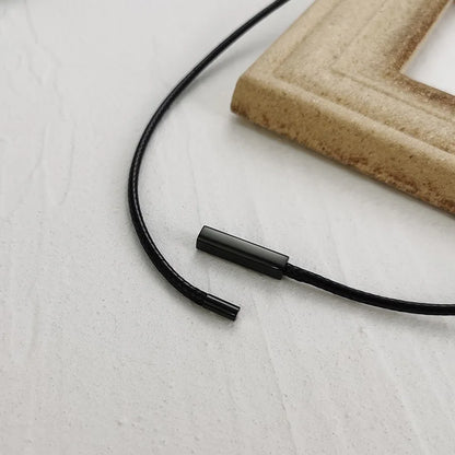 Choker for Men Black Rope Necklace with Magnetic buckle