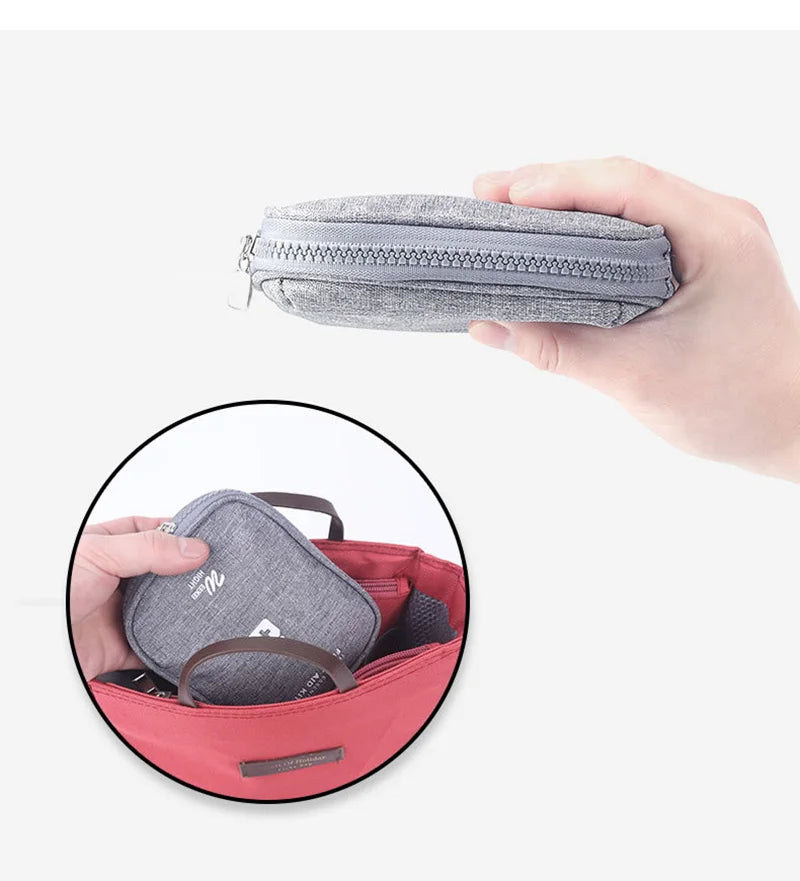 Mini Portable Medicine Storage Bag Camping Outdoor Travel First Aid Kit Medicine Bags Organizer Emergency Survival Bag Pill Case