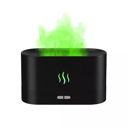 Minigo Best Sales USB Ultrasonic Flame Humidifier Led Colorful Fire Flame Aroma Oil Diffuser