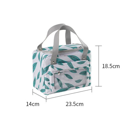 Waterproof Insulated Lunch Box Bags Women's Kids Thermal Bento Cooler Tote Bags for Outdoor Picnic Foods Storage Container