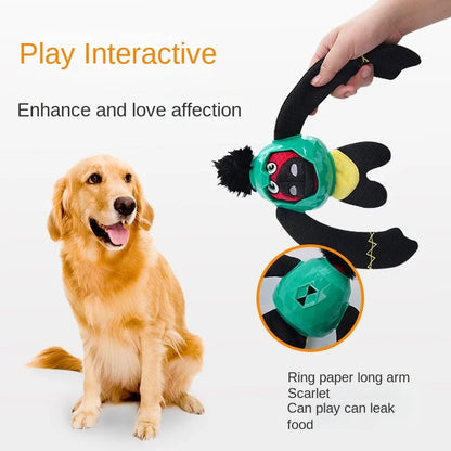 Cross-border Leakage Dog Toy Sound Paper Voice TPR Bite-resistant Molar-resistant Educational Interactive Fun Pet Supplies