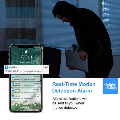 NEW Small WiFi Smart Camera Home Security Full Color Night Vision Intercom Motion Detection Mobile Remote Viewing V380 Camera