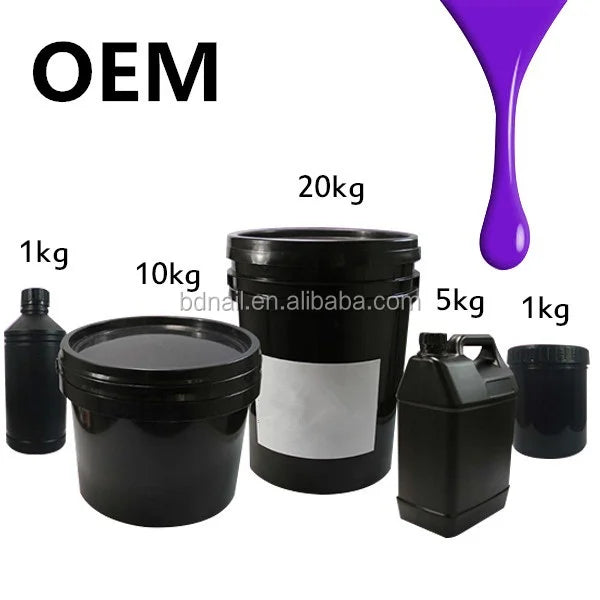 Wholesale High Quality Transparent 1kg Natural Eco-friendly Own Brand Acid Free Primer Nail Polish Uv Nail Polish Nail Supplies