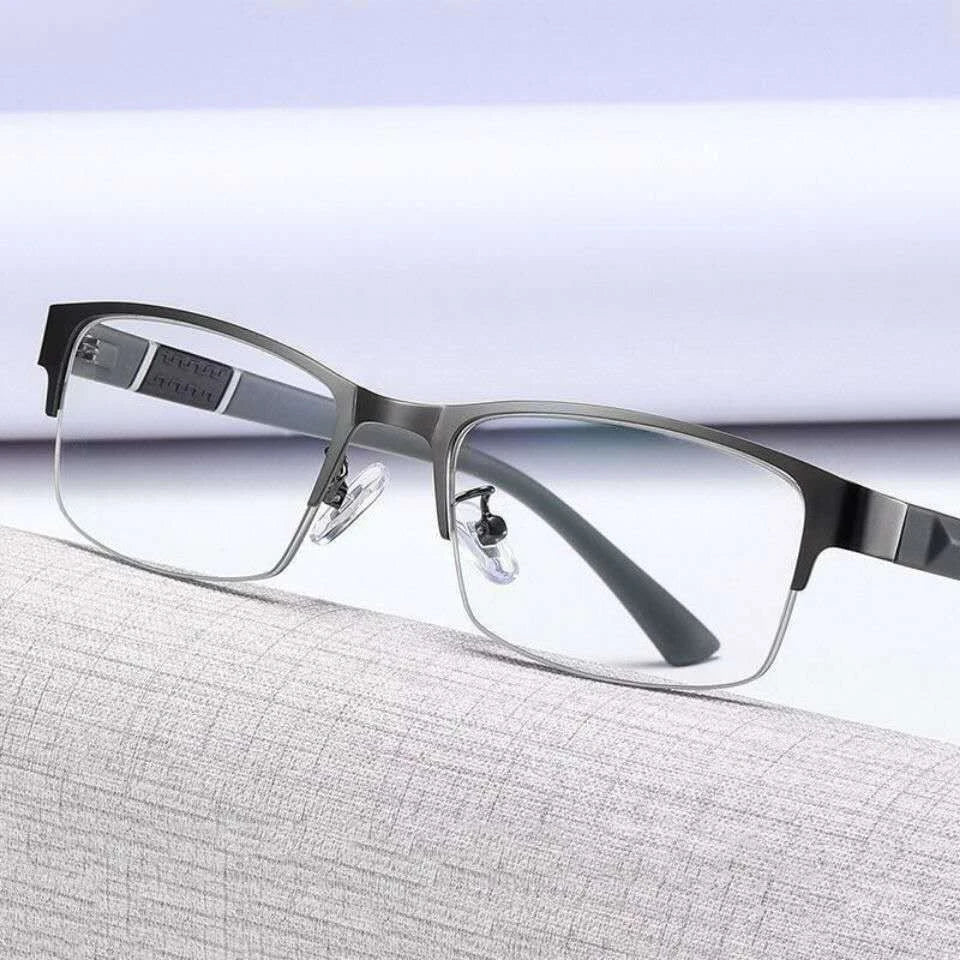 New Trend Reading Glasses Reading Glasses Men and Women High Quality Half Frame Diopters Business Office Men Reading Glasses