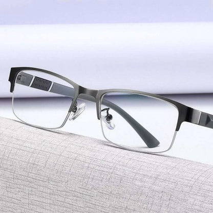New Trend Reading Glasses Reading Glasses Men and Women High Quality Half Frame Diopters Business Office Men Reading Glasses