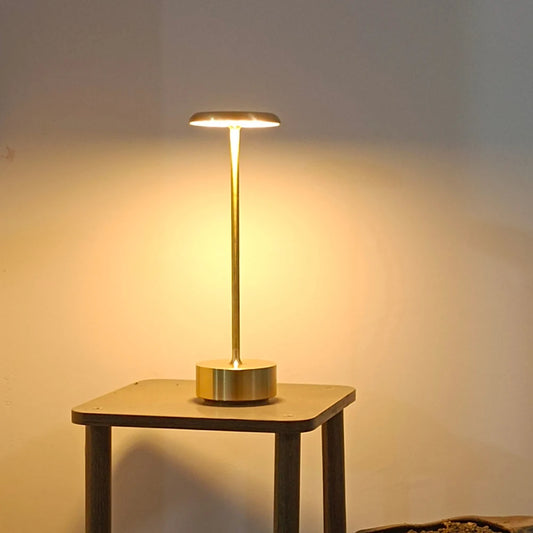 Aluminum alloy rechargeable hotel  living room  bedroom  bedside lamp warm and romantic modern industrial style LED night light