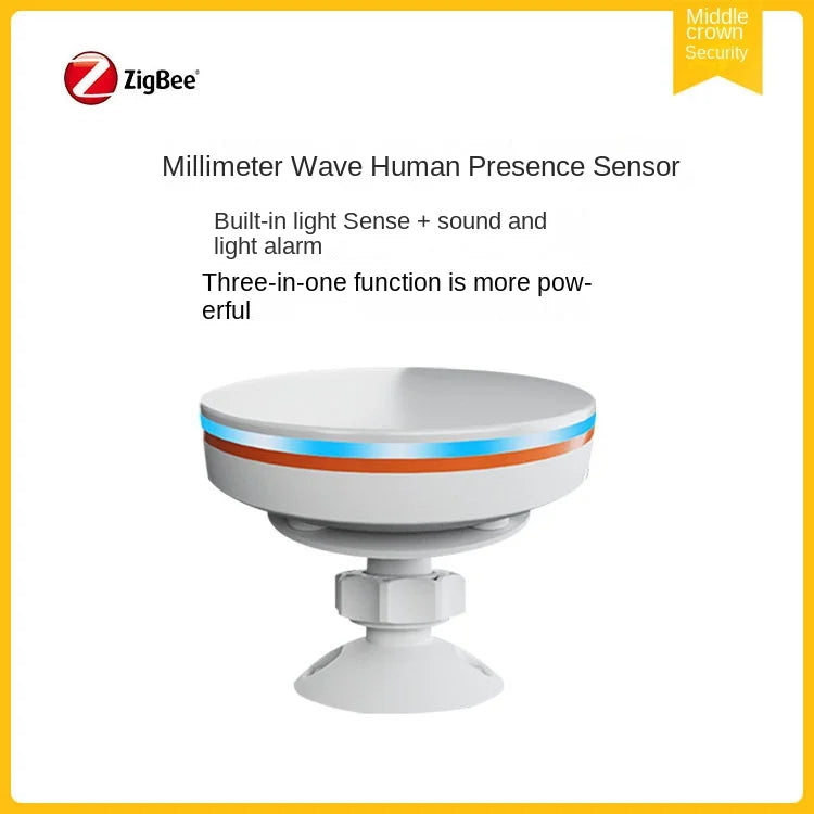 WiFi Zigbee Supported Home Assistant Millimeter Wave Human Body Presence Detector OLED Display USB Bar for Hotel Use Android