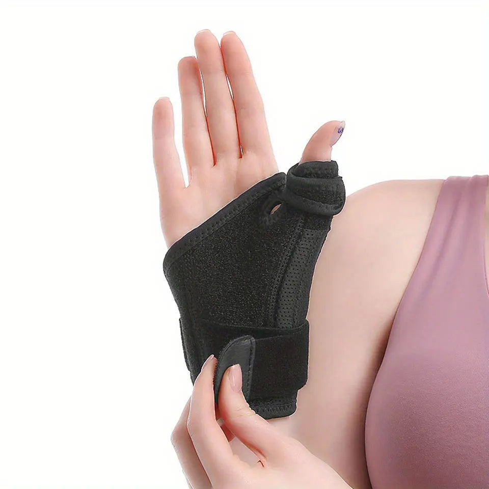 JK050 Comfortable Nylon Neoprene Thumb Wrist Brace Reversible Splint for Left Right Hand Adjustable Support Stabilizer Soft