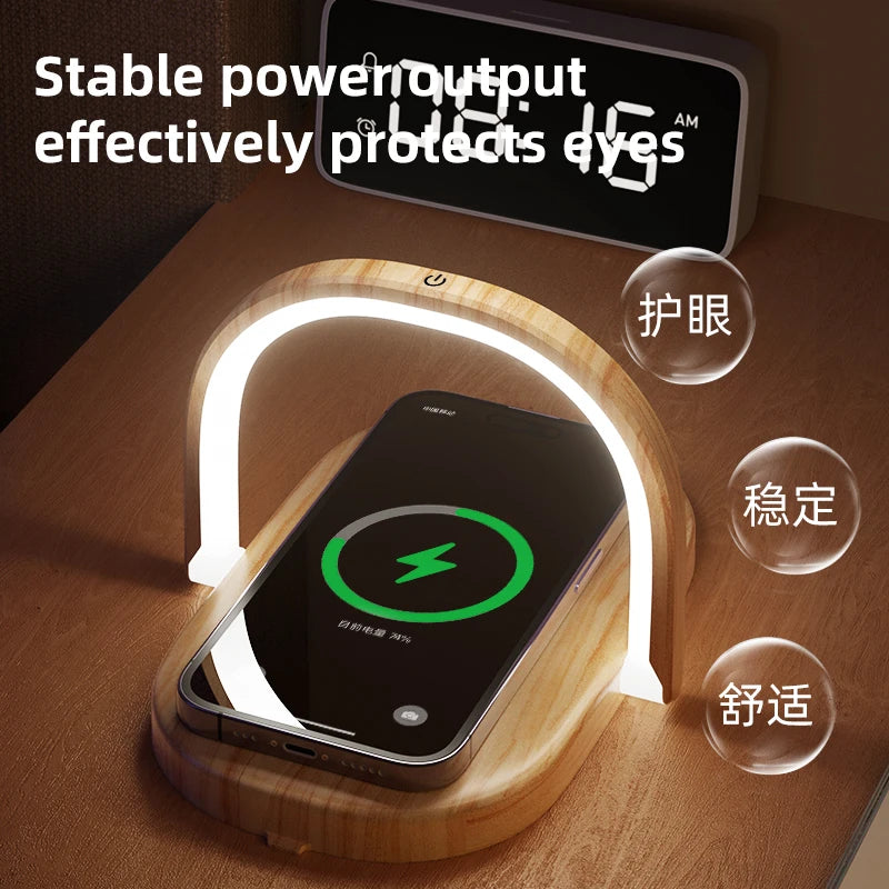 Mart Wireless Charger Table Lamps LED Night Light Bedside Desk Lamp 2024 Dropshipping Products Portable