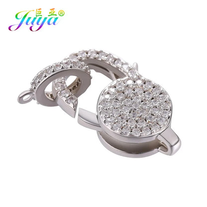 Juya 18K Real Gold Plated Accessories DIY Needlework Beads Pearls Jewelry Making Fastener Closures Lobster Lock Clasps Supplies