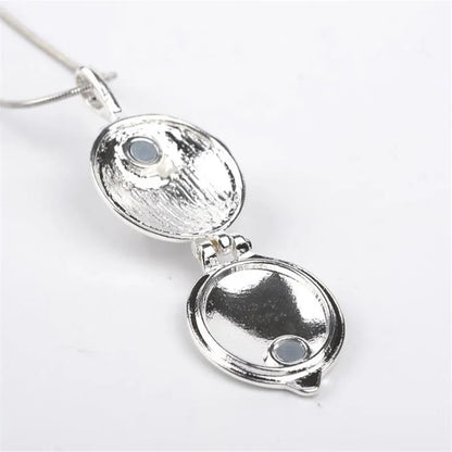 The Vampire Diaries Necklace Elena Gilbert Necklaces for Women Movie Jewelry Charm Katherine Klaus Forbes Blue Stone Choker