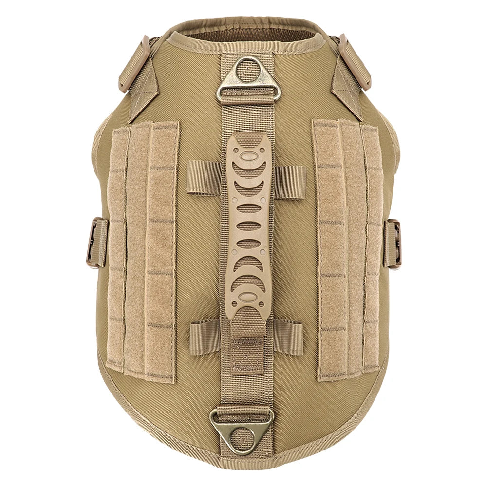 Tactical Dog Harness No Pull Adjustable Military Pet Training Harness Molle Vest With Handle For Medium Large Dogs Outdoor Hike