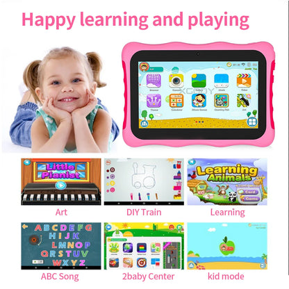 Hot Selling 7 Inch Android 11 Tablet Smart Touch Screen HD Used RAM 6+128GB for Educational Use for Children