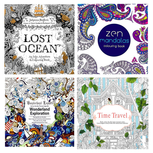 Livre pour enfants Graffiti Coloring Book Peinture English Books Zen Mandalas