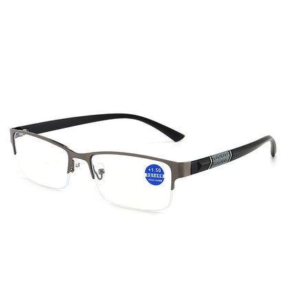 New Trend Reading Glasses Reading Glasses Men and Women High Quality Half Frame Diopters Business Office Men Reading Glasses