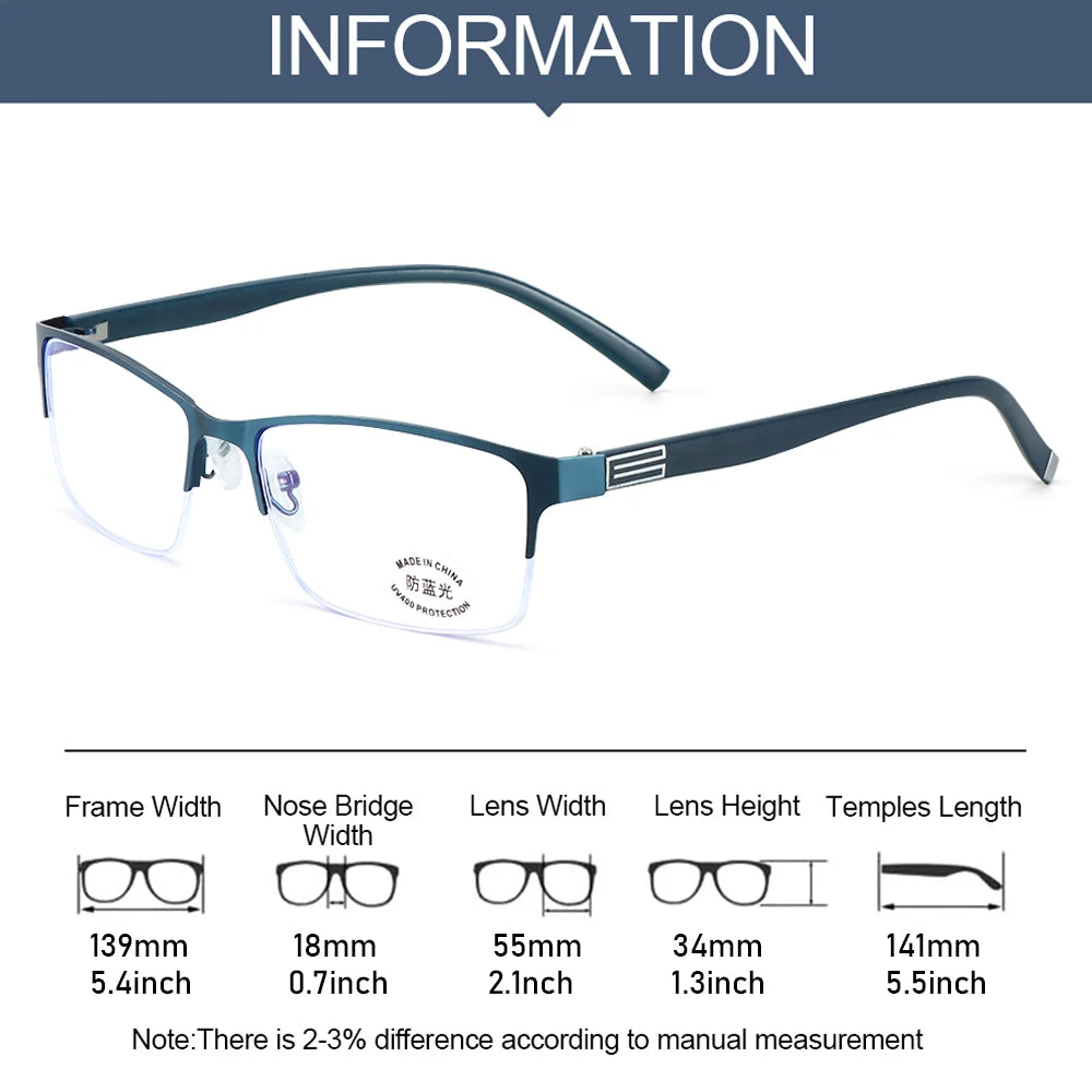 Nearsighted Glasses Man Prescription Myopia 0 -0.5 -1 -1.5 -2 -2.5 -3 -4 -5 -6 Business Ultralight Myopic Eyeglasses